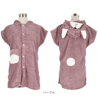 キッズ バスローブ pkyj740【返品不可商品】 （サーモンピンク）｜詳細画像