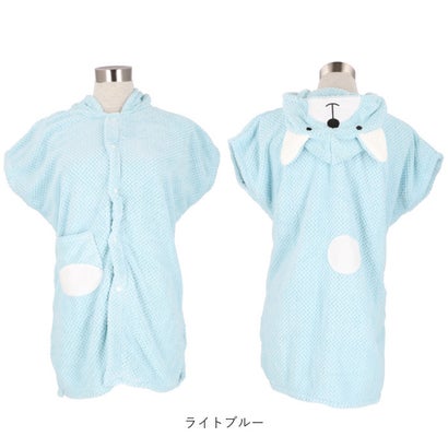 キッズ バスローブ pkyj740【返品不可商品】 （サーモンピンク）｜詳細画像