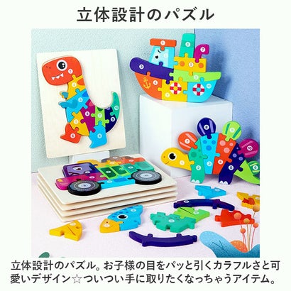 バックヤードファミリー BACKYARD FAMILY 型はめパズル 立体パズル 2点セット ykyibao7087s2 （Cセット）｜詳細画像