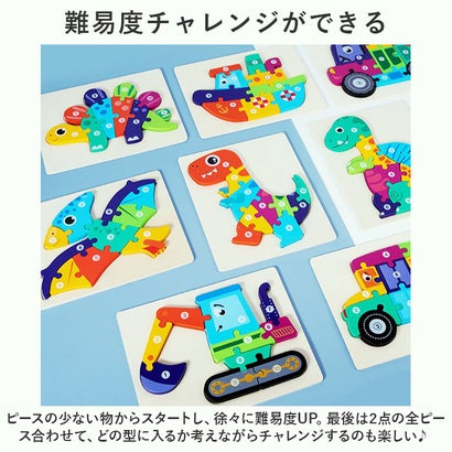 バックヤードファミリー BACKYARD FAMILY 型はめパズル 立体パズル 2点セット ykyibao7087s2 （Cセット）｜詳細画像