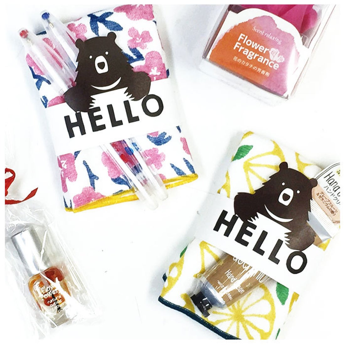 BACKYARD FAMILY ノーブランド No Brand HELLO BEAR タオルハンカチ