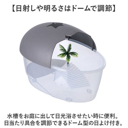 亀用水槽 飼育ケース 【返品不可商品】 （ブルー）｜詳細画像