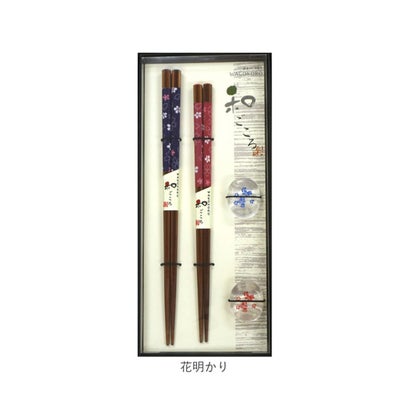 箸 ギフトセット 箸置付 （十五夜うさぎ）｜詳細画像