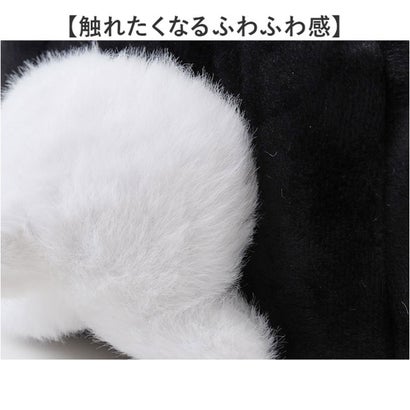 ティッシュケース 猫 かわいい （ブラックxホワイト）｜詳細画像