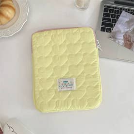 パソコンケース ノートPC キルティング （ライトイエロー）