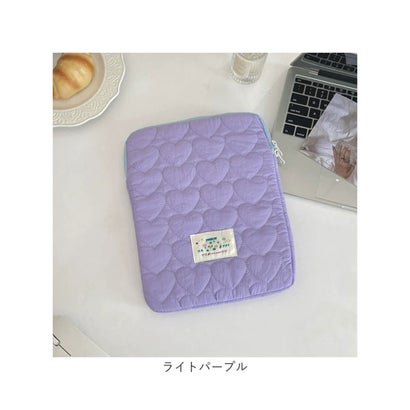 パソコンケース ノートPC キルティング （ピンク）｜詳細画像