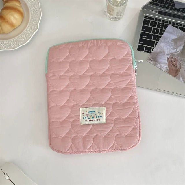 パソコンケース ノートPC キルティング （ピンク）