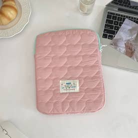 パソコンケース ノートPC キルティング （ピンク）