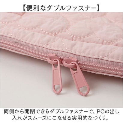 パソコンバック 手提げ ハート （ライトピンク）｜詳細画像