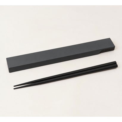 HUBBY箸・箸箱セット 22.5cm （ブラック）｜詳細画像