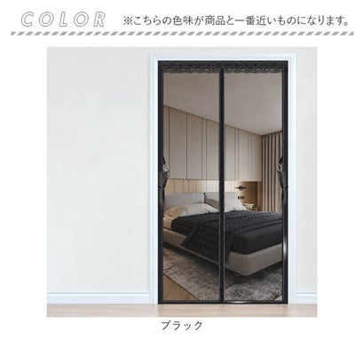 網戸カーテン 玄関用 蚊防ぐ （グレー）｜詳細画像