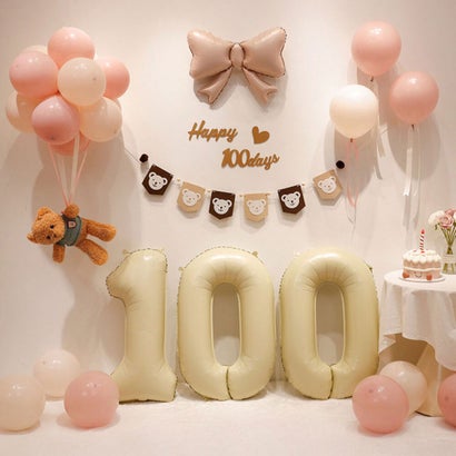 風船100日 （ピンク）｜詳細画像