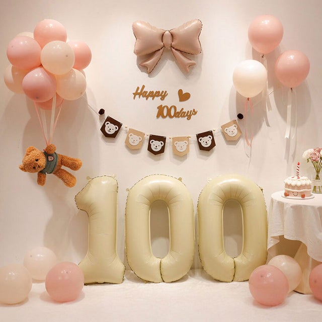 風船100日 （ピンク）