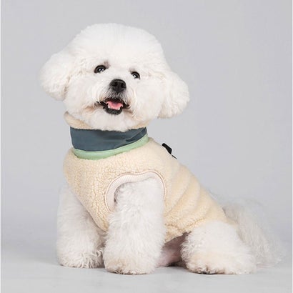 犬服 ハーネス ジャケットベスト 背開き （ブラウン）｜詳細画像