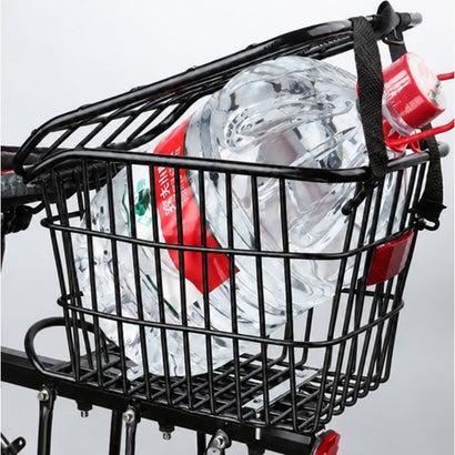 蓋つき 反射 自転車後ろカゴ （シルバー）｜詳細画像
