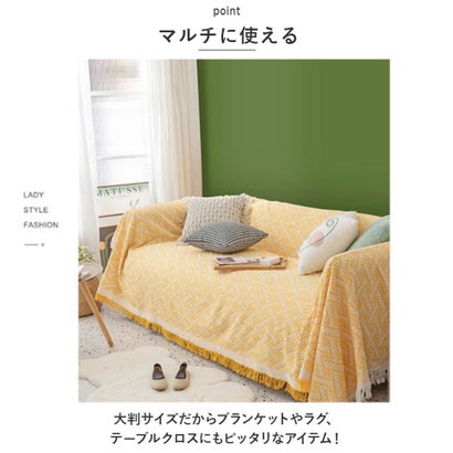 マルチカバー 長方形 北欧 （グレー）｜詳細画像