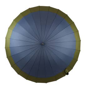 サントス santos #JKー01 24本骨蛇ノ目風和傘 60cm （10.紺x緑）