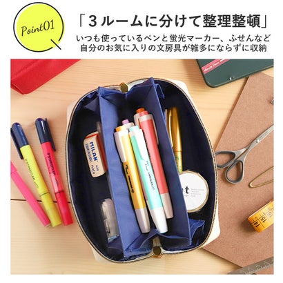 pacotray pencase パコトレ ペンケース （クリアネイビー2）｜詳細画像