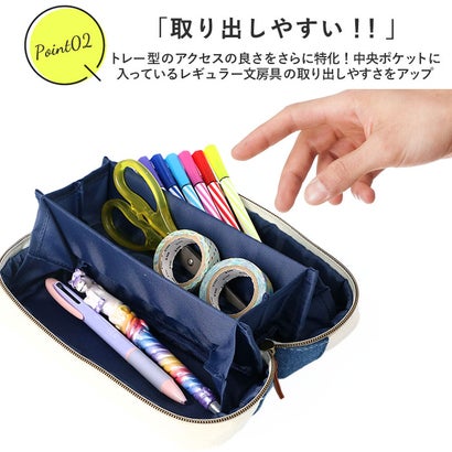pacotray pencase パコトレ ペンケース （クリアネイビー2）｜詳細画像
