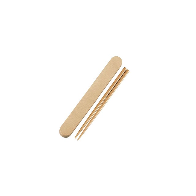 わっぱ風 箸箱セット 18cm （サンドベージュ）