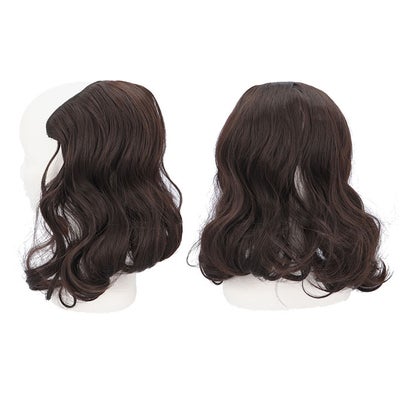 ウィッグ ロング 巻き髪 pmyka015【返品不可商品】 （25cmブラウンブラック）｜詳細画像