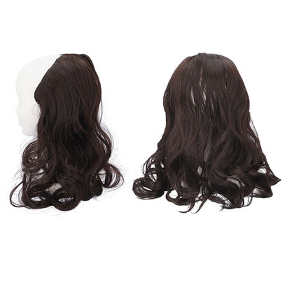 ウィッグ ロング 巻き髪 pmyka015【返品不可商品】 （25cmブラウンブラック）｜詳細画像