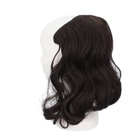 ウィッグ ロング 巻き髪 pmyka015【返品不可商品】 （25cmブラウンブラック）