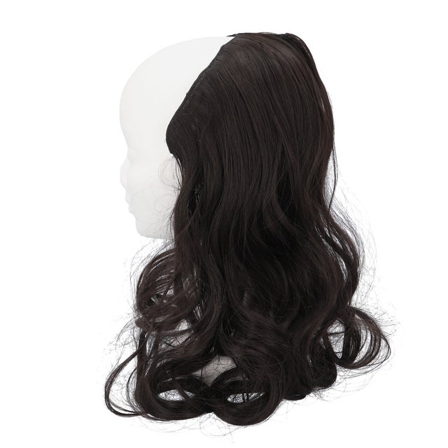 ウィッグ ロング 巻き髪 pmyka015【返品不可商品】 （35cmブラウンブラック）