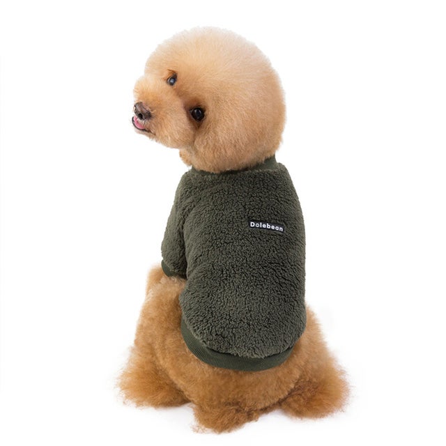 犬服 秋 冬 防寒 ペット服 かわいい kln9126【返品不可商品】 （ダークグリーン）