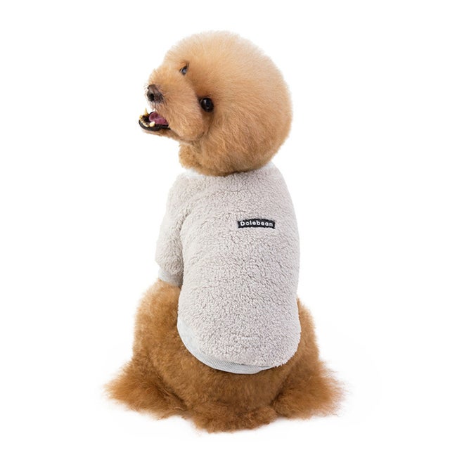 犬服 秋 冬 防寒 ペット服 かわいい kln9126【返品不可商品】 （グレー）