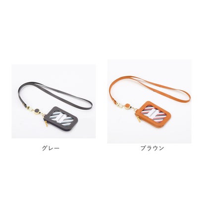 定期入れ パスケース リール付き ysca5319 （ショートタイプブラック）｜詳細画像