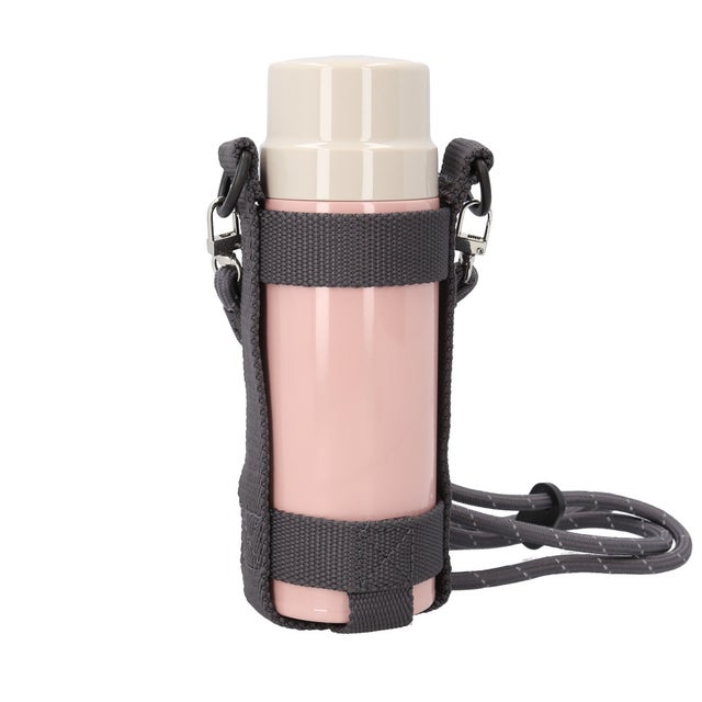 ステンレス製おでかけマグボトル ホルダー付き 480ml【返品不可商品】 （ピンク）