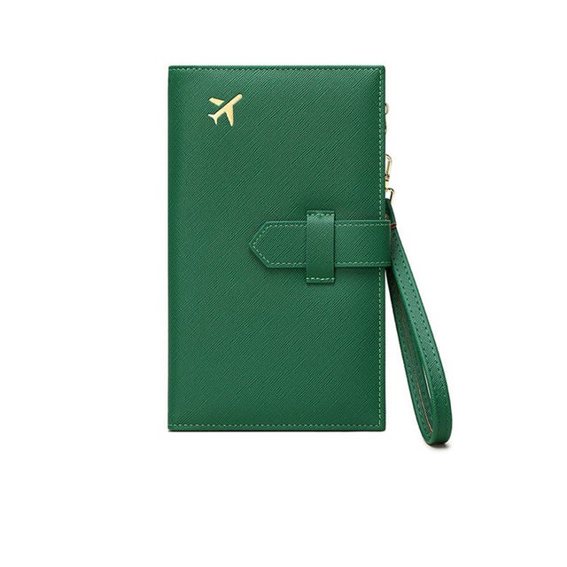 パスポートケース カードケース 財布 旅行 rxpj1681 （グリーン）