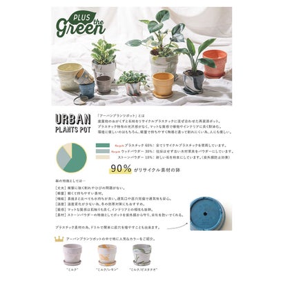 バックヤードファミリー BACKYARD FAMILY PLUS the green アーバンプランツポット 5号 （シナモン/チャコール）｜詳細画像