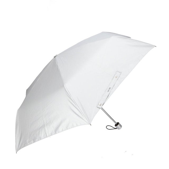 Water front 銀行員の日傘 折りたたみ 60cm （シルバー）