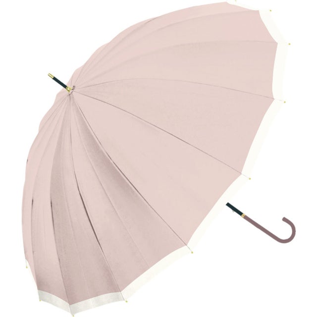NaturalBasic 16本骨 バイカラー 55cm 手開き （ピンクベージュ）