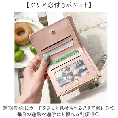 ミニ財布 ねこ 二つ折り （イエロー）｜詳細画像