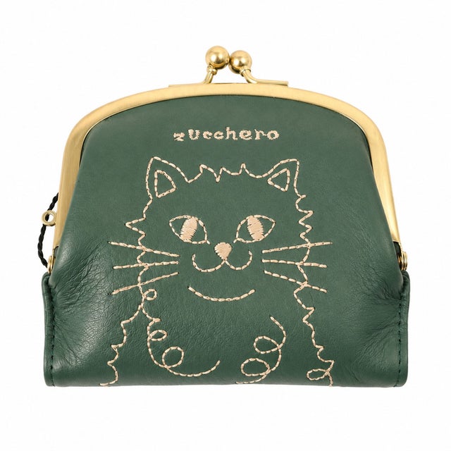 zucchero ズッケロ 55522 がま口財布 （50グリーン）