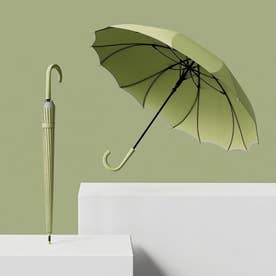 傘 レディース 晴雨兼用 花びら おしゃれ （グリーン）