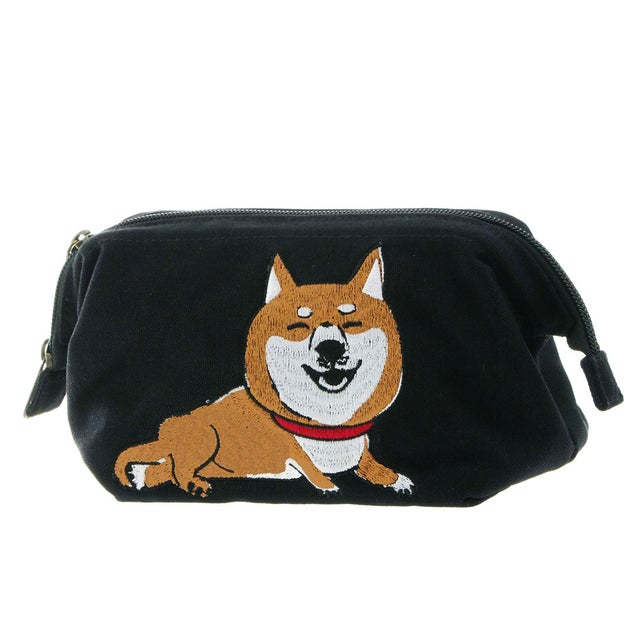がばっと口金ポーチ パフちゃん プーちゃん ブブリン （F168219.Black.Brown）