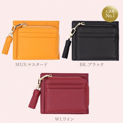 バックヤードファミリー BACKYARD FAMILY LIZ DAYS タッセル付き二つ折り財布 （CA.キャメル）｜詳細画像