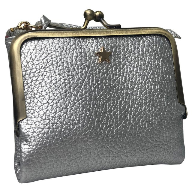 Pisoraro ピソラロ スターシュリンク 口金ミニウォレット （SILVER）