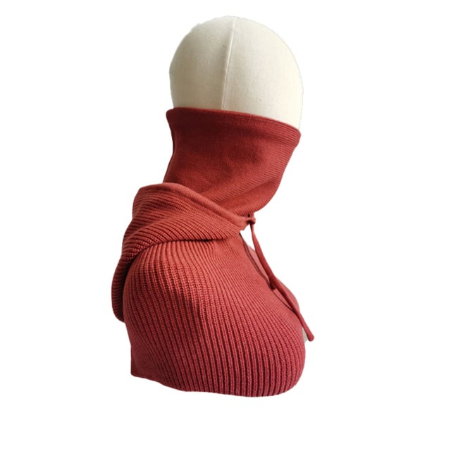 バラクラバ ニット ネックウォーマー mmbllkp118j （レッド）