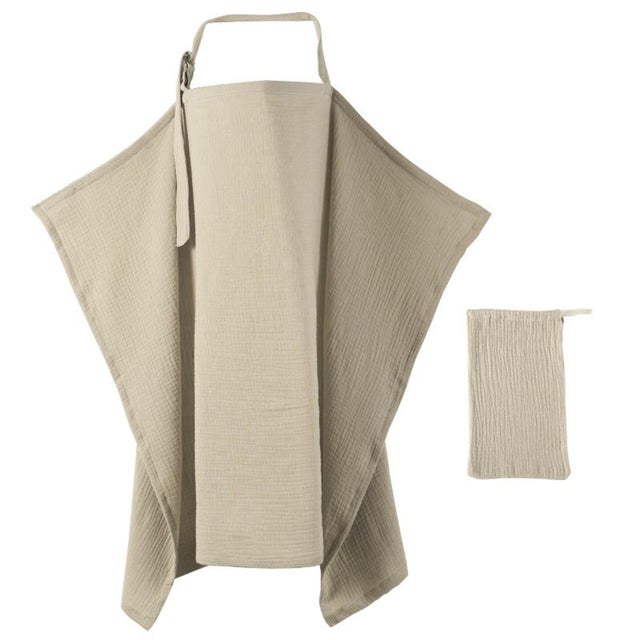 授乳ケープ ワイヤー入り 収納袋付き ysma5539【返品不可商品】 （ライトブラウン）