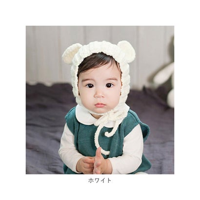耳付きキッズ帽子 kidhat （イエロー）｜詳細画像
