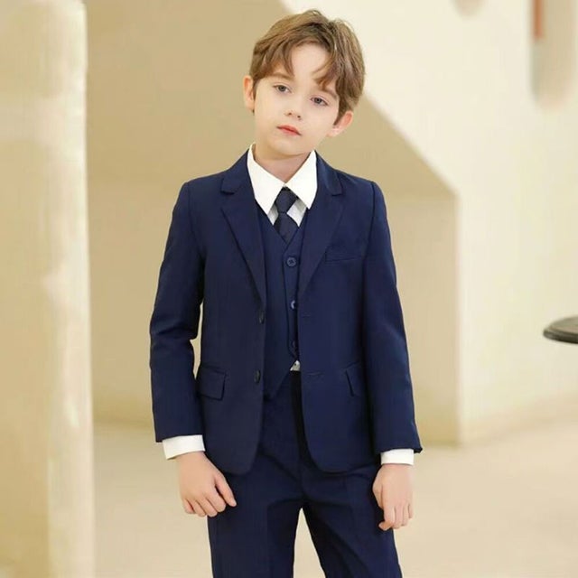 男の子 入学式 スーツ 5点セット （ネイビー）