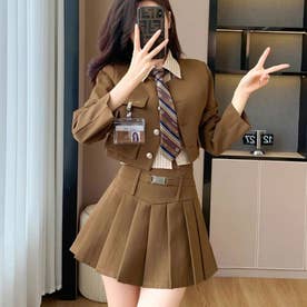 卒業式 スーツ 女の子 （ライトブラウン）