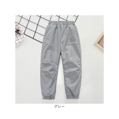 子供 裏ボア パンツ キッズ ロングパンツ （ブラック）｜詳細画像