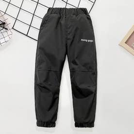 子供 裏ボア パンツ キッズ ロングパンツ （ブラック）