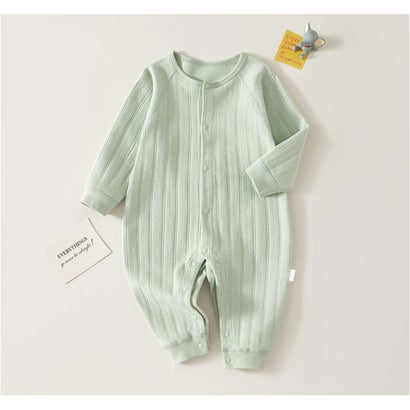 バックヤードファミリー BACKYARD FAMILY ロンパース 長袖 ベビー服 カバーオール （ミント）｜詳細画像